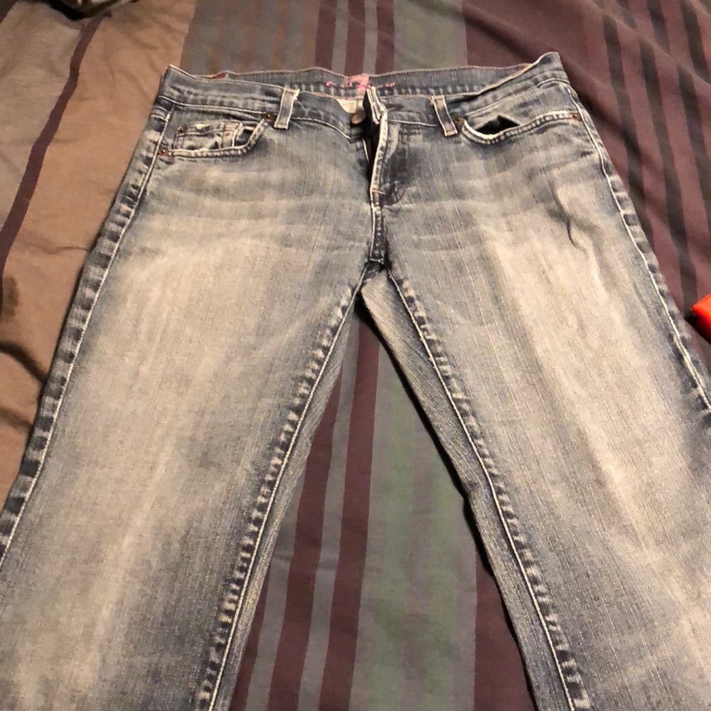7 for all mankind bootcut jeans, size 30.